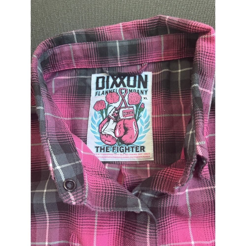 Dixxon Flannel Company Shirt Women's XL The Fighter  Pearl Snap Flannel - Picture 2 of 5